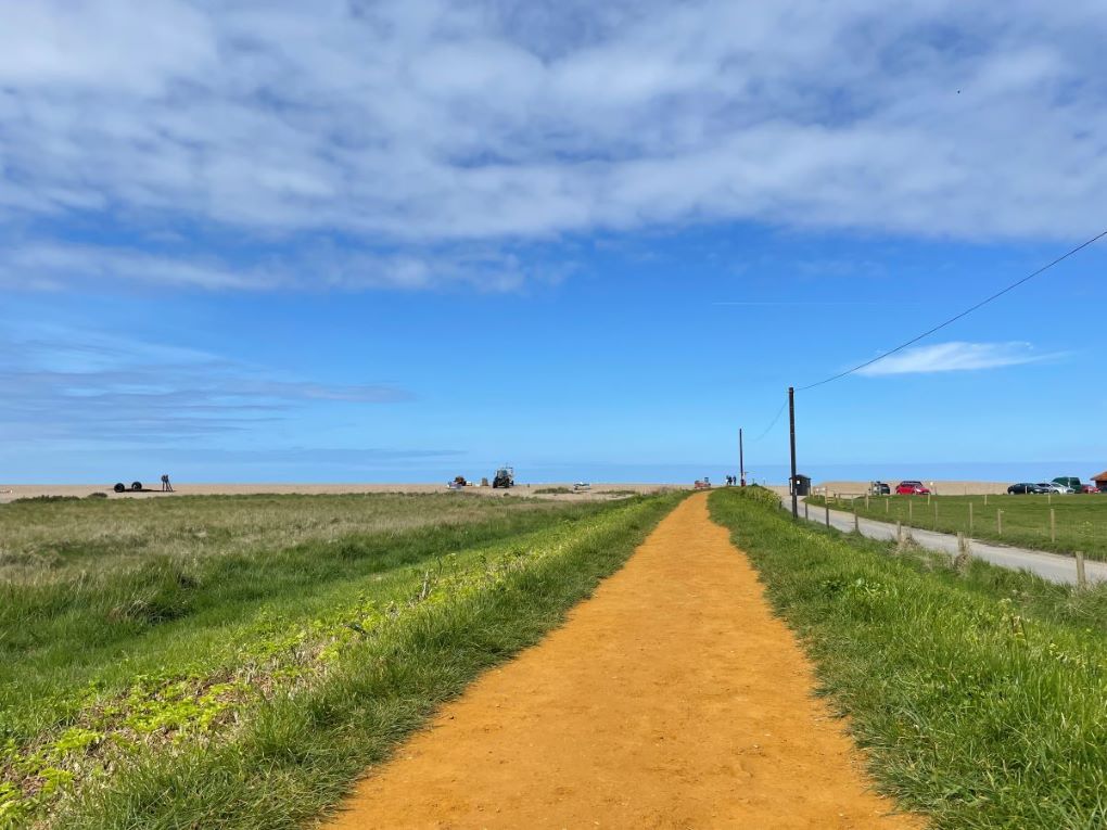 Sandy pathway at Cley-next-the-Sea