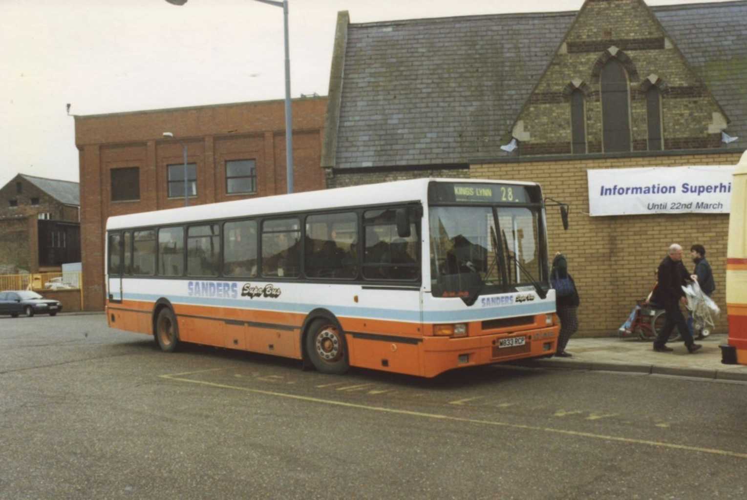 Sanders IKARUS bus in Kings Lynn in 1997
